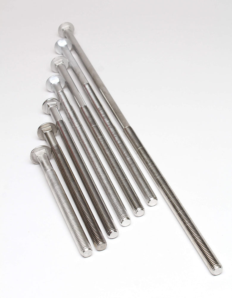 5/8" Stainless Steel Carriage Bolts - DON'T FORGET WASHERS & NUTS