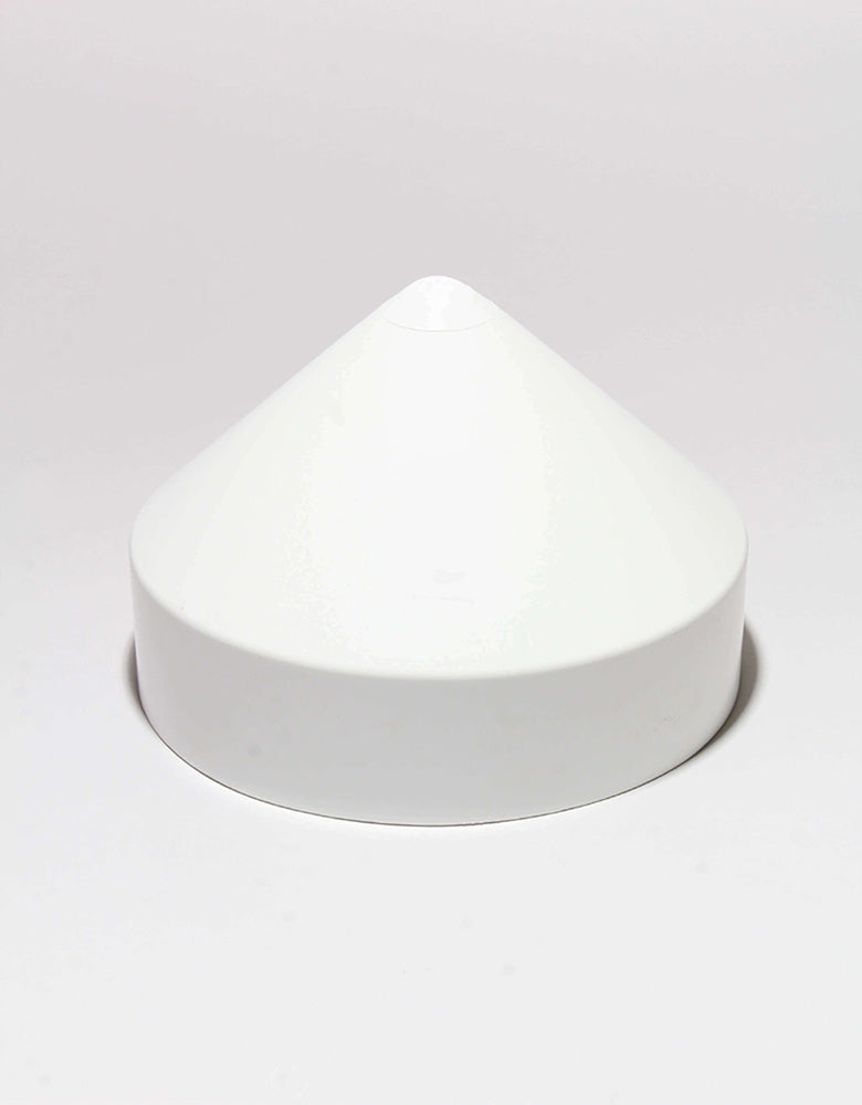 White Cone Pile Caps