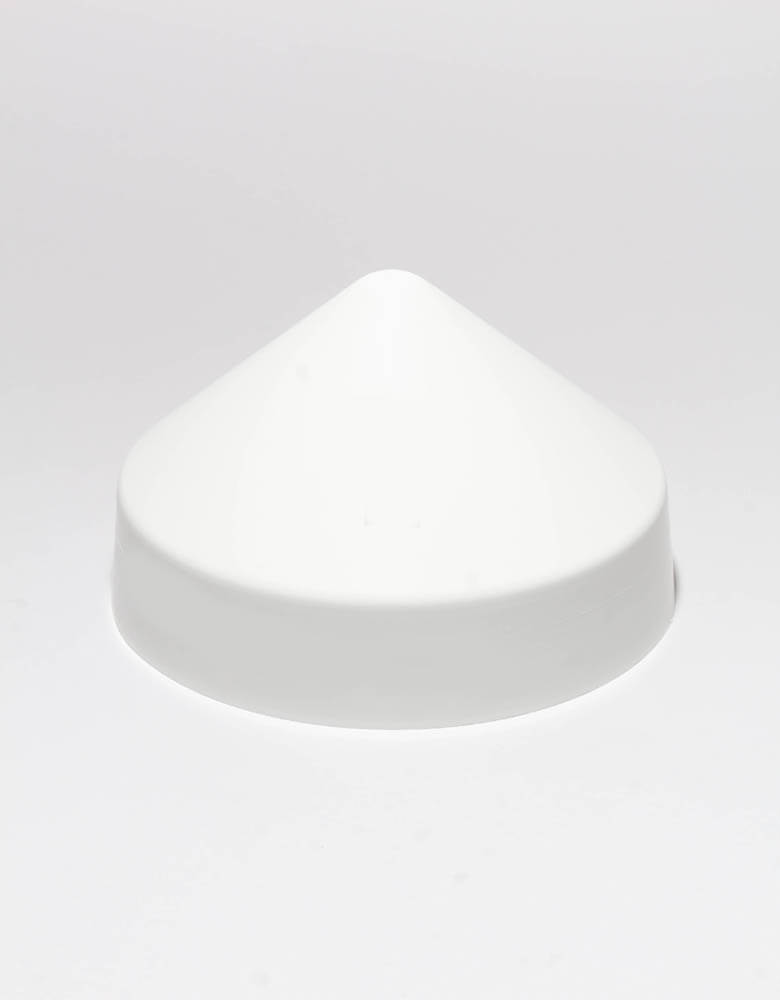 White Cone Pile Caps