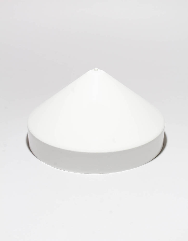 White Cone Pile Caps