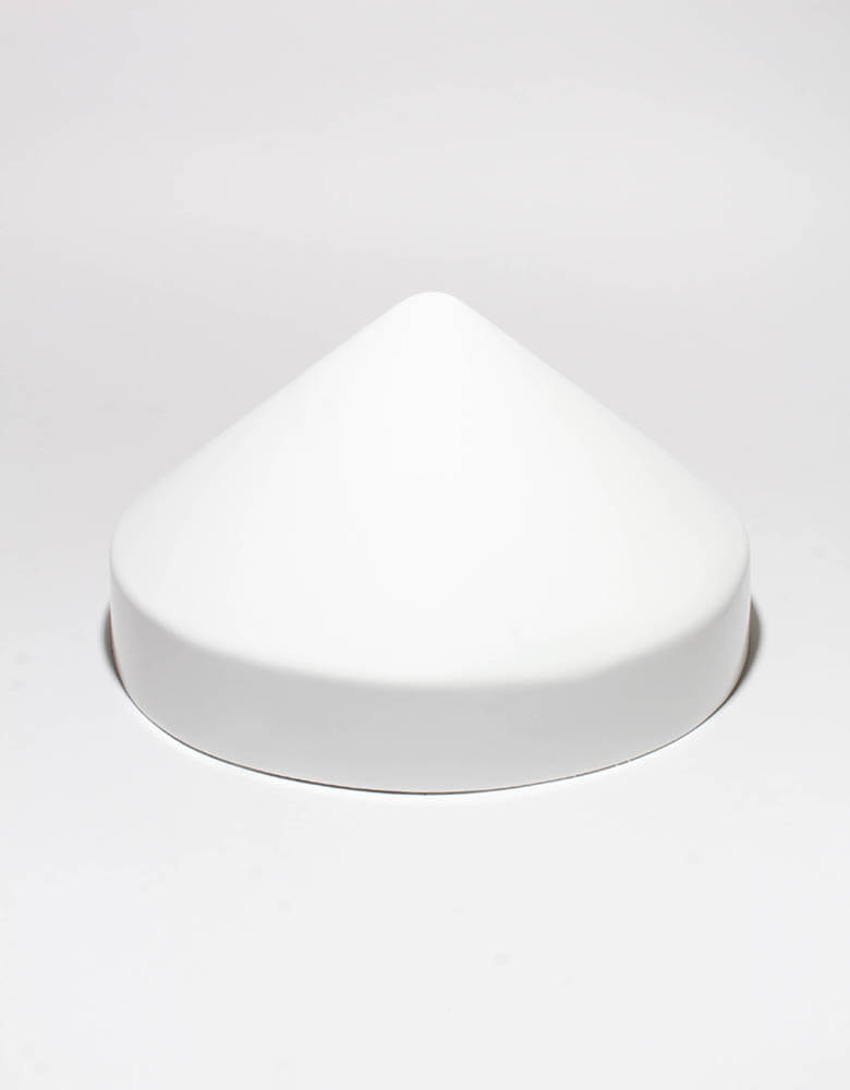 White Cone Pile Caps