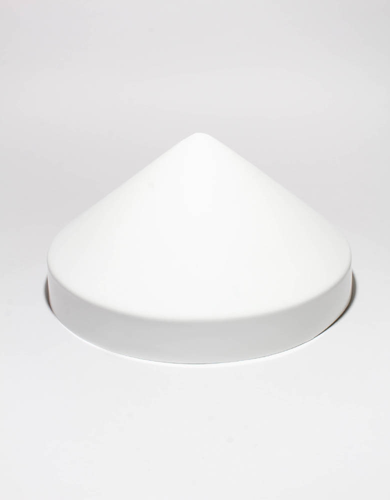 White Cone Pile Caps