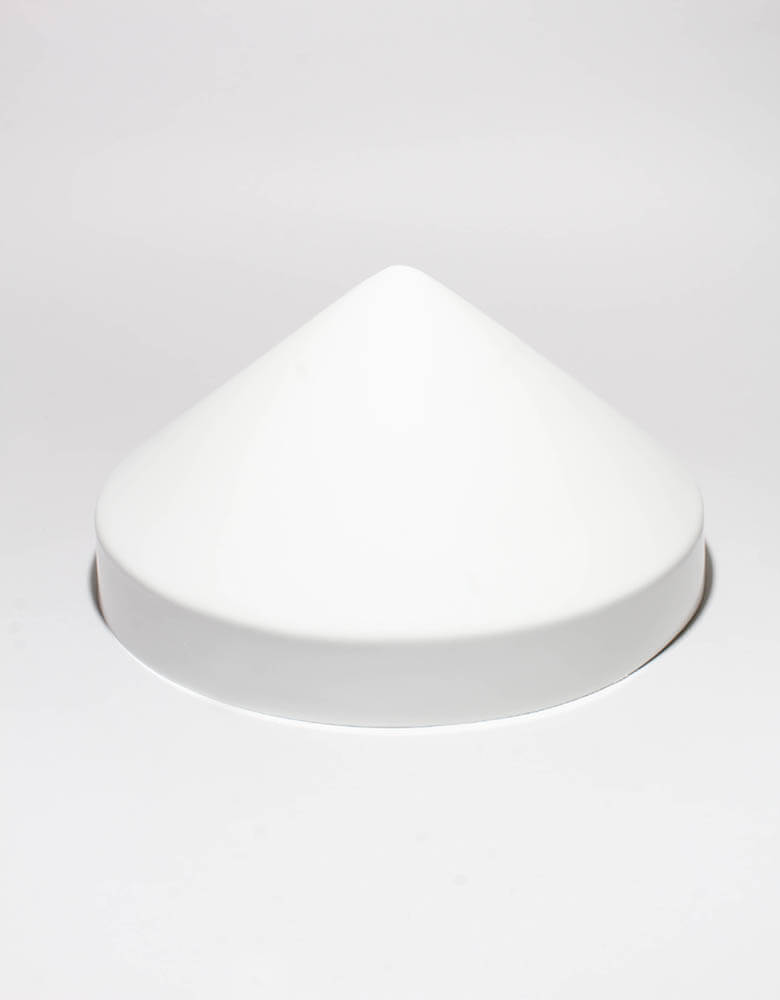 White Cone Pile Caps