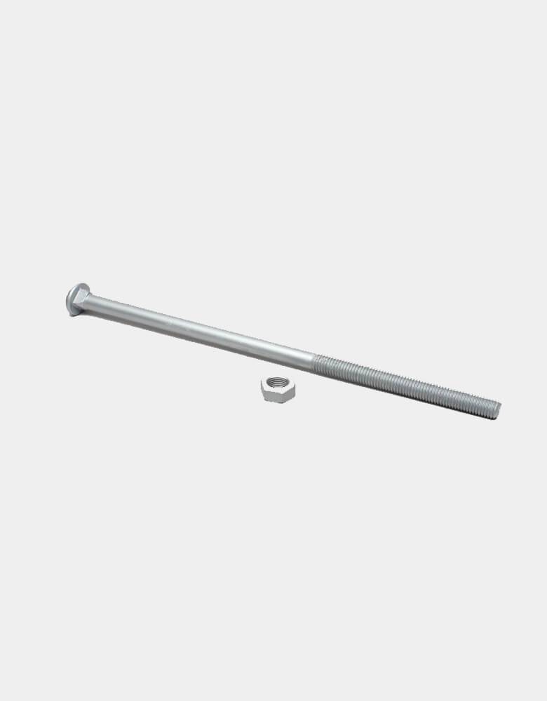 3/4" Galvanized Carriage Bolts